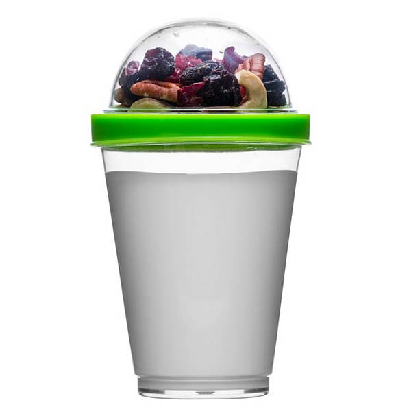 SAGAFORM Fresh zielony - pojemnik na jogurt i musli plastikowy