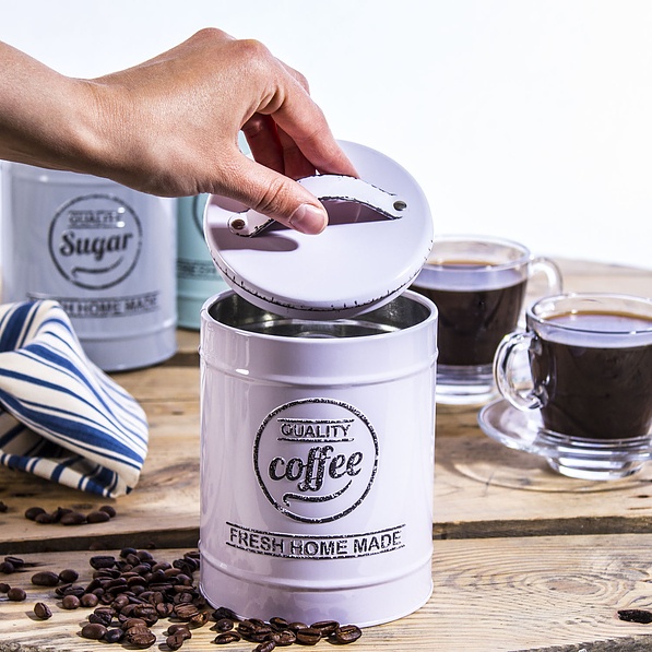Puszka / Pojemnik na kawę metalowy FLORINA QUALITY COFFEE 1,1 l
