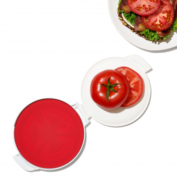 OXO Good Grips biało-czerwony - pojemnik na pomidora silionowy