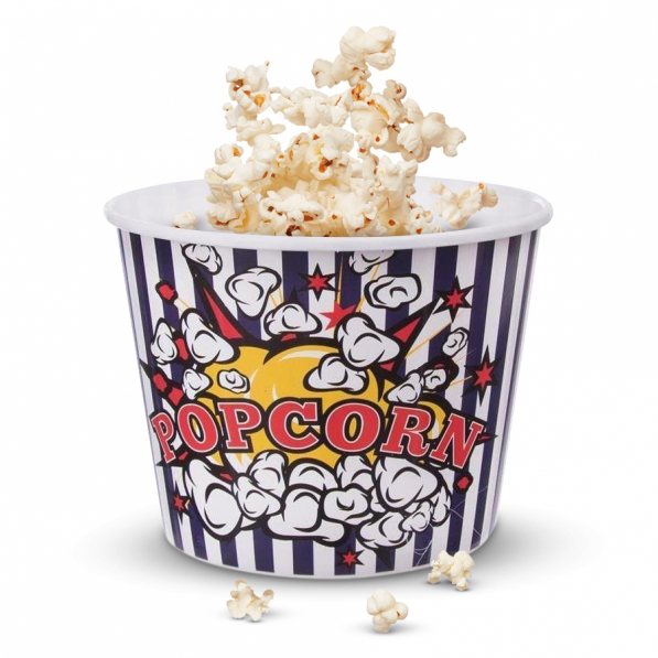 Pojemnik na popcorn i chipsy plastikowy 2 l