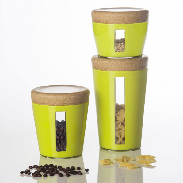 Pojemnik na żywność akrylowy OMADA ECOLIVING ZIELONY 1,2 l