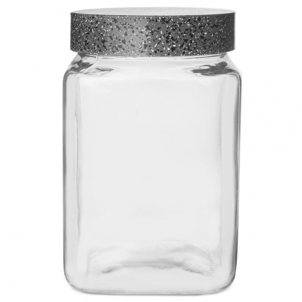 Pojemnik na żywność szklany z pokrywką GLASS JAR SPOTTED 1,5 l
