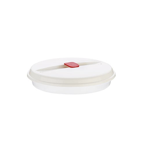 TESCOMA Purity Microwave biały - pojemnik plastikowy do gotowania jajek sadzonych oraz omletów w mikrofali