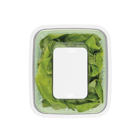 OXO Greensaver 4 l - pojemnik na sałatę i warzywa do lodówki z ociekaczem