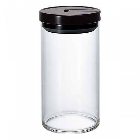 HARIO Glass Canister 1 l - słoik / pojemnik na produkty sypkie z dozownikiem