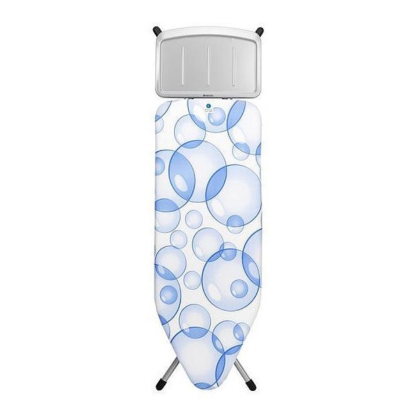 Pokrowiec na deskę do prasowania bawełniany BRABANTIA PERFECT FLOW BUBBLES BIAŁY 124 x 45 cm