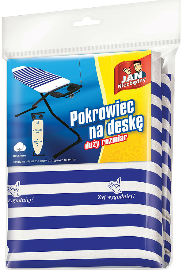 Pokrowiec na deskę do prasowania JAN NIEZBĘDNY MARINE 120 x 42 cm