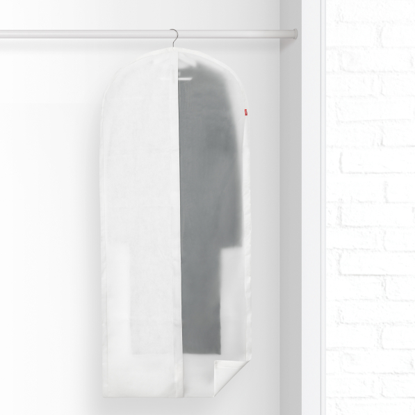 Pokrowiec na ubrania z dyskiem na mole RAYEN L 150 x 60 cm