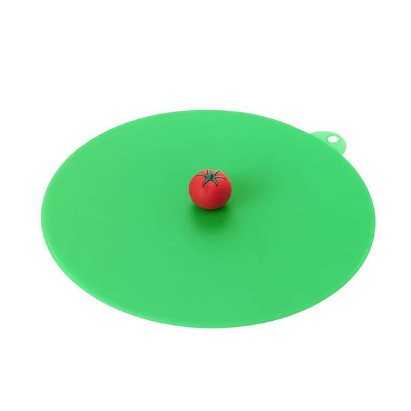 LURCH Pomidor 27,5 cm zielona - pokrywka silikonowa