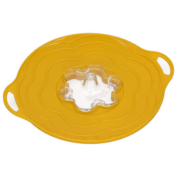 Pokrywka silikonowa przeciw kipieniu SILIKOMART VAPO TWIST YELLOW 22 cm