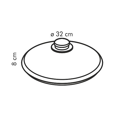 TESCOMA Unicover 32 cm - pokrywka szklana