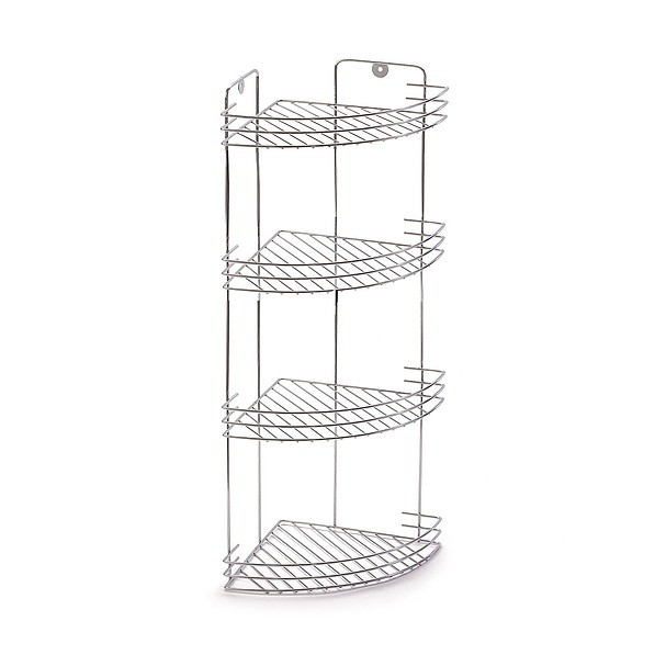 Półka pod prysznic narożnikowa 4-poziomowa metalowa NAROŻNIK 69 cm
