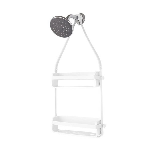 UMBRA Flex Shower Caddy biała - półka pod prysznic podwójna plastikowa