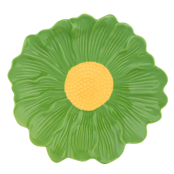 Półmisek ceramiczny FLOWER BOMB KWIATEK ZIELONY 20 cm