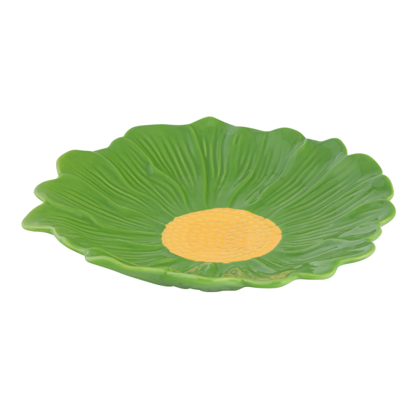 Półmisek ceramiczny FLOWER BOMB KWIATEK ZIELONY 20 cm