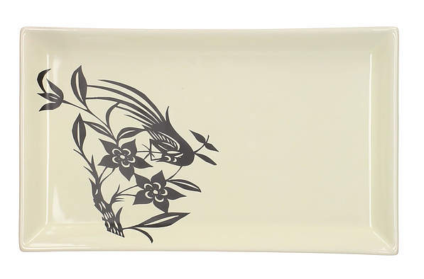 Półmisek ceramiczny prostokątny BIRDS 25 x 14,5 cm