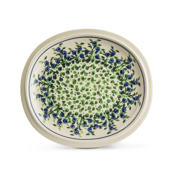 Półmisek Ceramika Bolesławiec 23 x 20,5 cm - dek. 1208 (drugi gatunek)