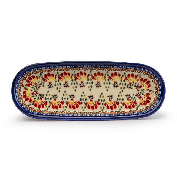 Półmisek Ceramika Bolesławiec 29 x 11,5 cm - dek. DU184 (drugi gatunek)