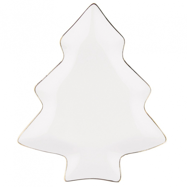 Półmisek porcelanowy CHOINKA 19,5 x 16,5 cm