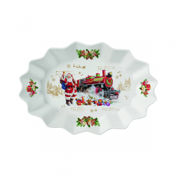 Półmisek porcelanowy EASY LIFE CHRISTMAS MEMORIES 30 x 20,5 cm