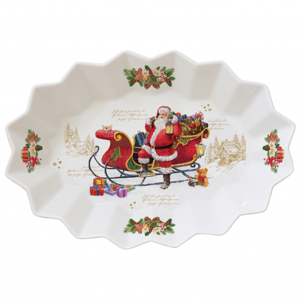 Półmisek porcelanowy EASY LIFE CHRISTMAS MEMORIES 24,5 x 17 cm