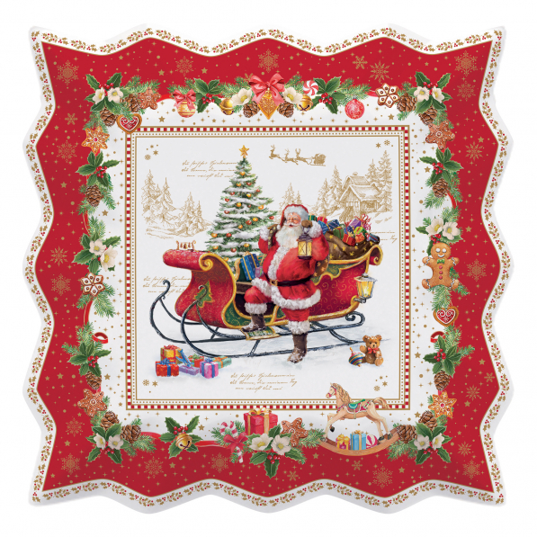 Półmisek porcelanowy EASY LIFE CHRISTMAS MEMORIES 30 x 30 cm