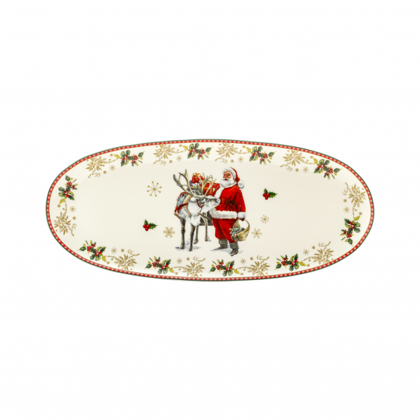 Półmisek porcelanowy MAGIC CHRISTMAS 18 x 40,5 cm