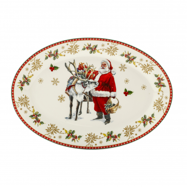 Półmisek porcelanowy MAGIC CHRISTMAS 20,5 x 29,5 cm