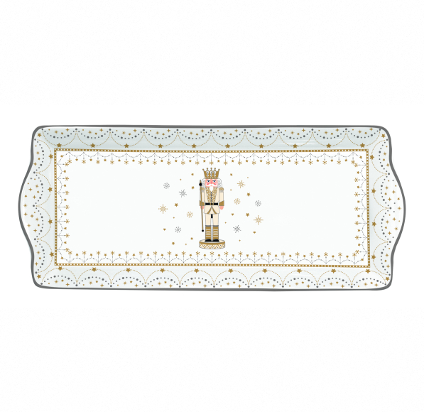 Półmisek świąteczny porcelanowy EASY LIFE ROYAL NUTCRACKER 35 x 15 cm