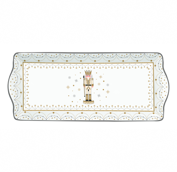 Półmisek świąteczny porcelanowy EASY LIFE ROYAL NUTCRACKER 35 x 15 cm