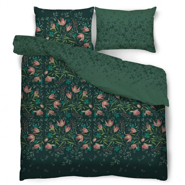 Pościel bawełniana MISS LUCY SWEET DREAM GREEN LILY 200 x 220 cm
