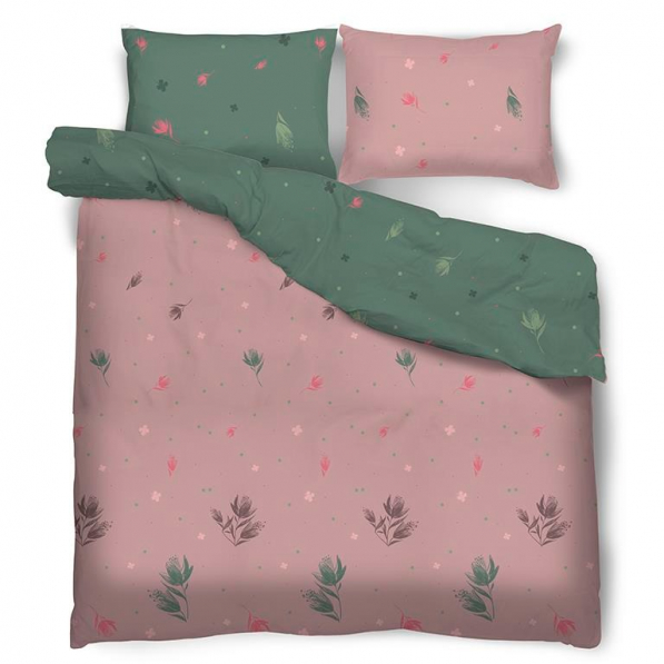 Pościel bawełniana MISS LUCY SWEET DREAM PLANTS 200 x 220 cm