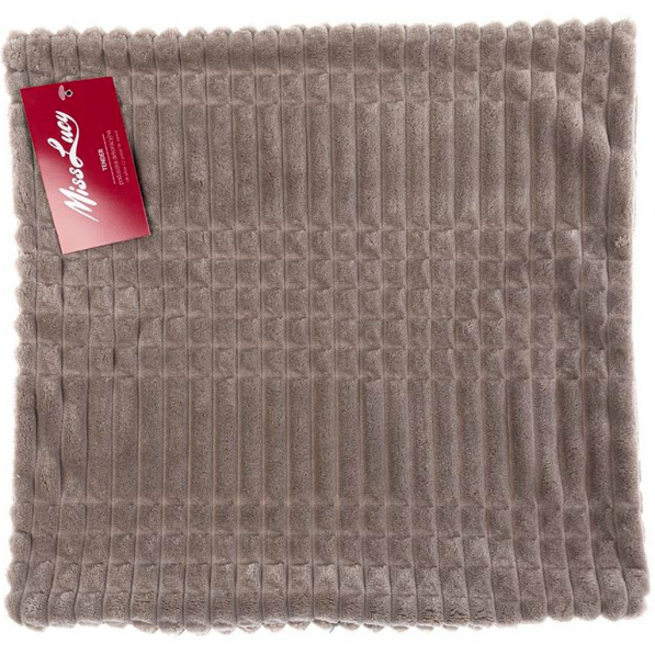 Poszewka na poduszkę dekoracyjna poliestrowa MISS LUCY TENDER CIEMNOBEŻOWA 40 x 40 cm 