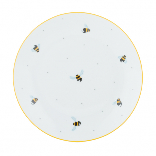 PRICE AND KENSINGTON Sweet Bee 20,5 cm - talerz deserowy porcelanowy