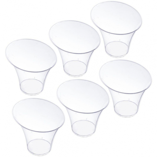 Pucharki do lodów i deserów plastikowe DESSERT CUP 180 ml 6 szt.