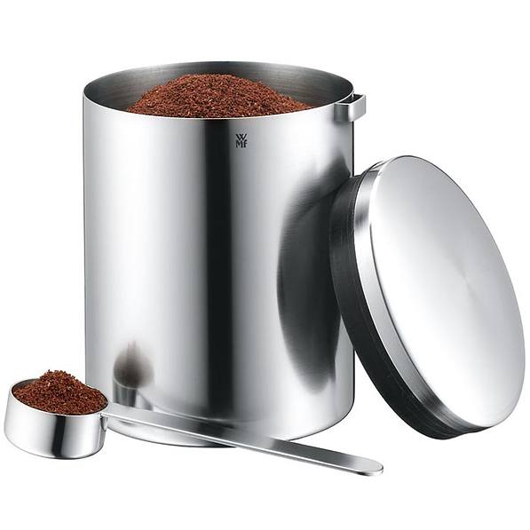 WMF Kult - puszka / pojemnik na kawę sypaną z łyżeczką metalowy