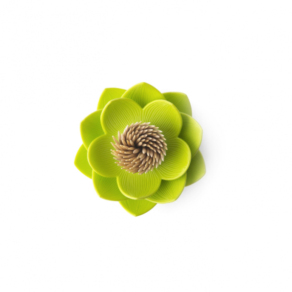 QUALY Lotus zielony - pojemnik na wykałaczki plastikowy 