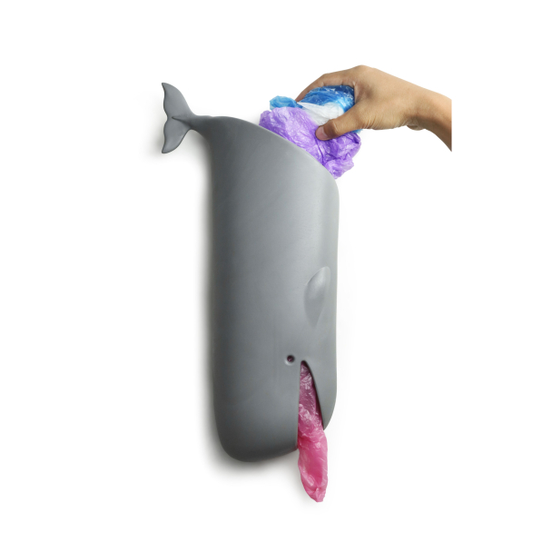 QUALY Moby Whale - pojemnik na reklamówki plastikowy
