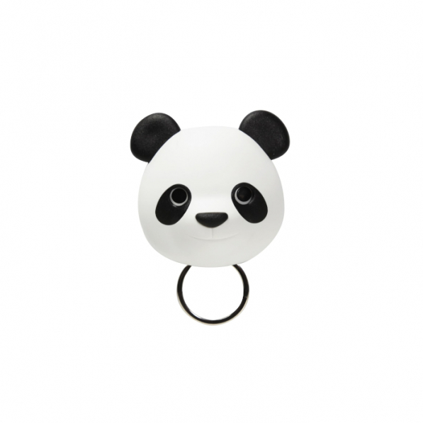 QUALY Pandy biało-czarny - wieszak na klucze plastikowy 