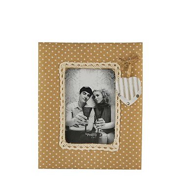 Ramka na zdjęcia drewniana COUPLE BEŻOWA 16 x 19,5 cm