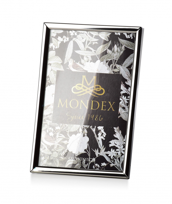 Ramka na zdjęcia metalowa MONDEX ADI SREBRNA 10 x 15 cm