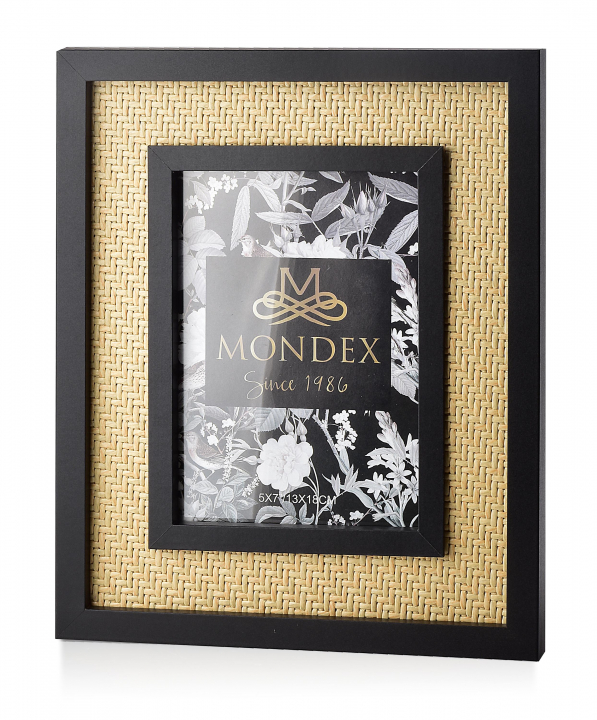 Ramka na zdjęcia z płyty MDF MONDEX ADI CZARNA 13 x 18 cm