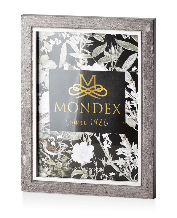 Ramka na zdjęcia z płyty MDF MONDEX ADI SZARA 13 x 18 cm