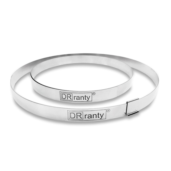Rant do żelki regulowany ze stali nierdzewnej DOROSIOWE RANTY 17-24 cm h 1,4 cm