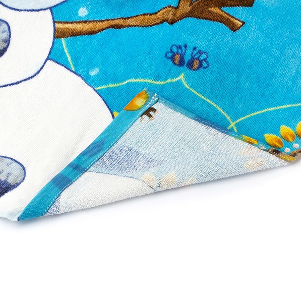 Ręcznik dla dzieci kąpielowy bawełniany FARO DISNEY KRAINA LODU ŻÓŁTY 70 x 140 cm