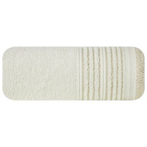 Ręcznik ELLEN 50x90cm krem+złoto