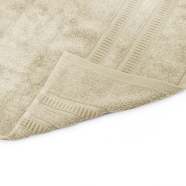 Ręcznik kąpielowy bawełniany MISS LUCY LUIS BEŻOWY 70 x 140 cm