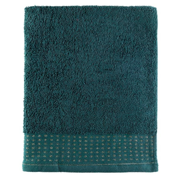 Ręcznik kąpielowy łazienkowy bawełniany MISS LUCY FELIPE CIEMNOZIELONY 70 x 140 cm