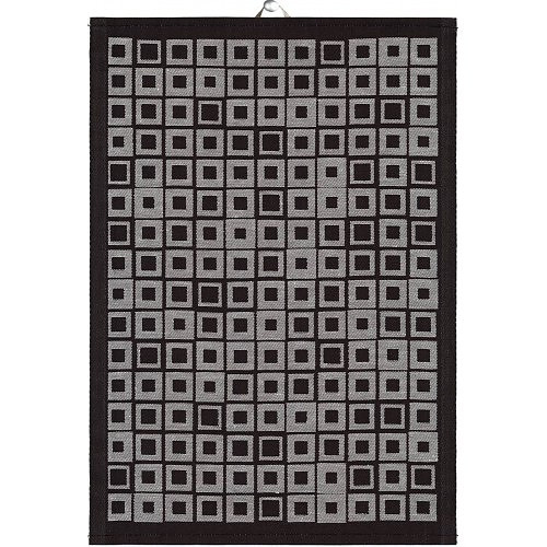 Ręcznik kuchenny bawełniany EKELUND TAYLOR CZARNY 48 x 70 cm