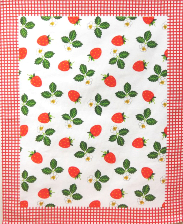 Ręcznik kuchenny bawełniany JEDEKA GRECJA TRUSKAWKI 50 x 64 cm